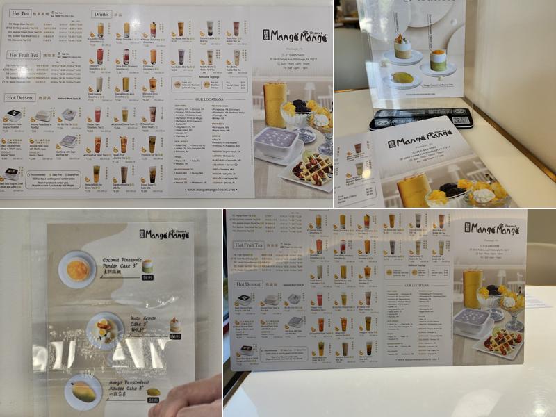 Mango Mango Dessert - Pittsburgh Menu