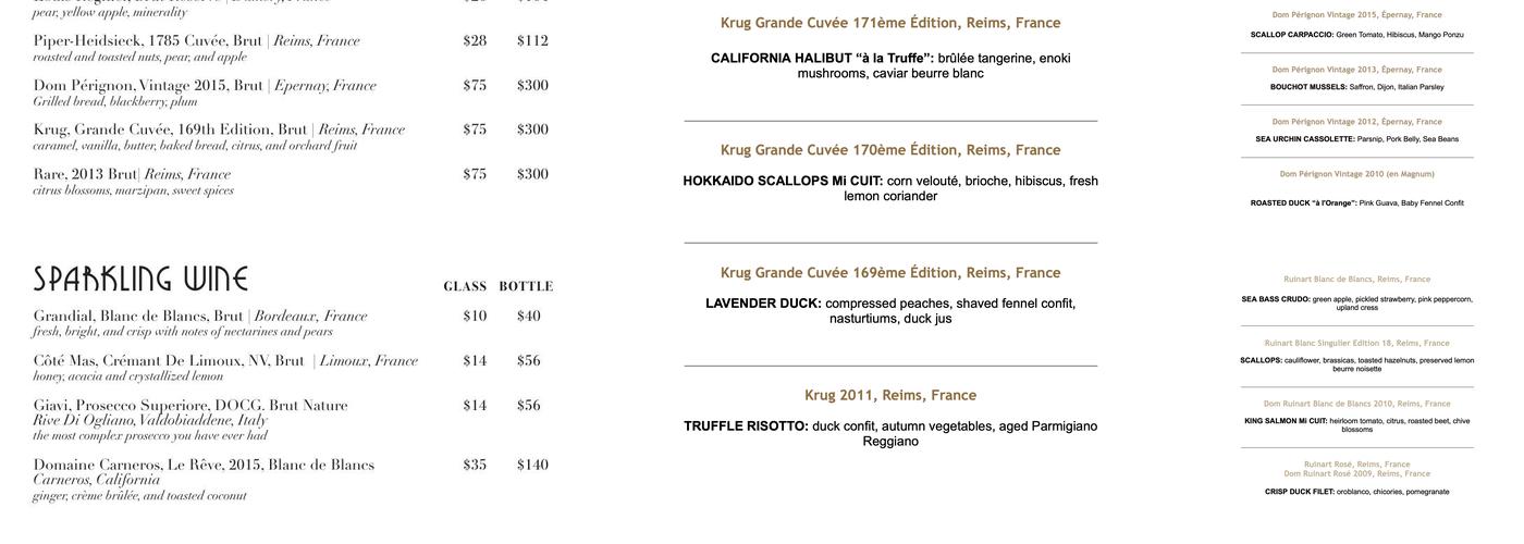 Fizz Walnut Creek Menu