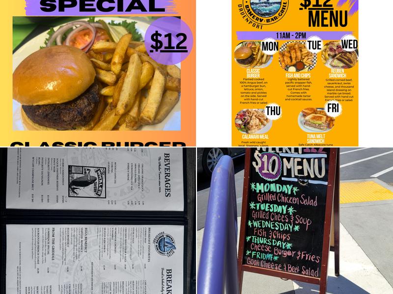 Whale City Aptos Menu