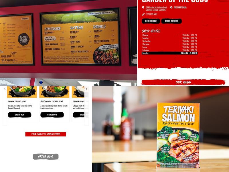 Teriyaki Madness Menu