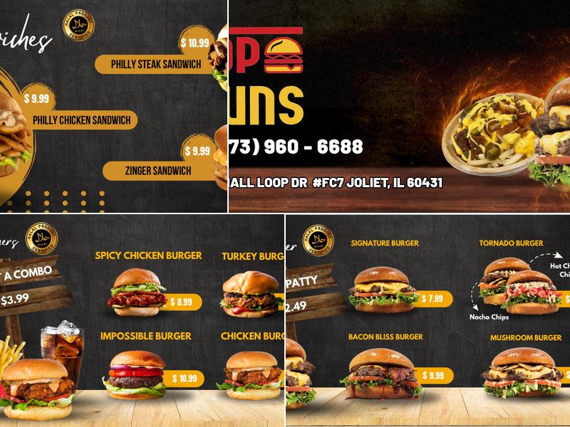 Top Buns Menu