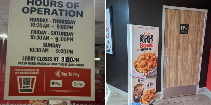 KFC Menu