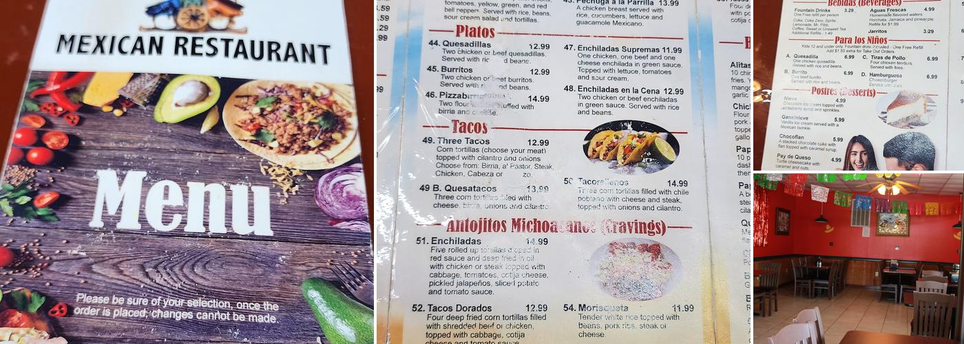 Los Compadres Mexican Restaurant Menu