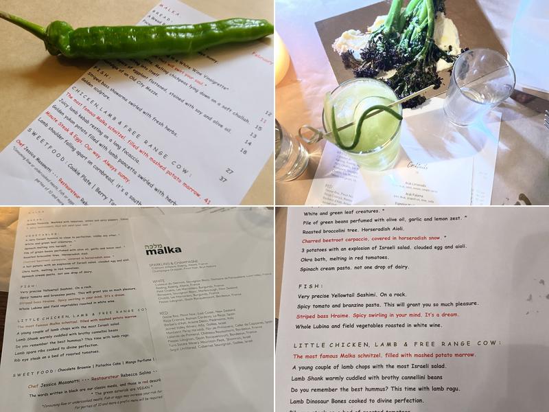 Malka Menu