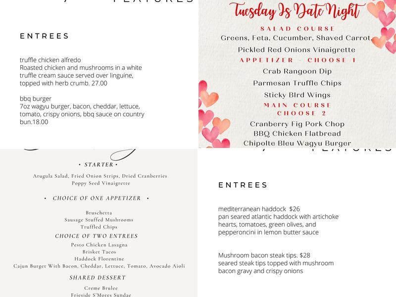 The Wakefield Restaurant Menu