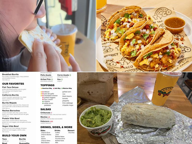 District Taco Menu