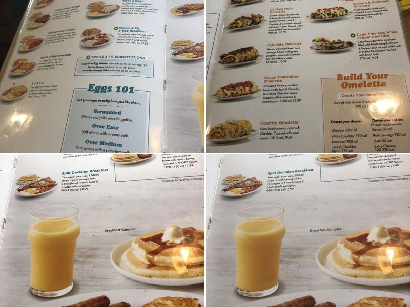 IHOP Menu