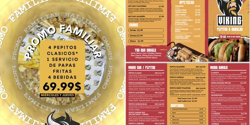 Pepitos | VIKING TASTY POWER | Foodtruck | Restaurant Menu