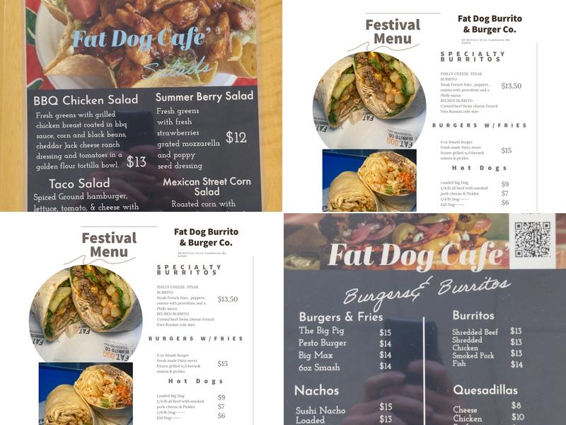 Fatdog Burrito & Burger Co. Menu
