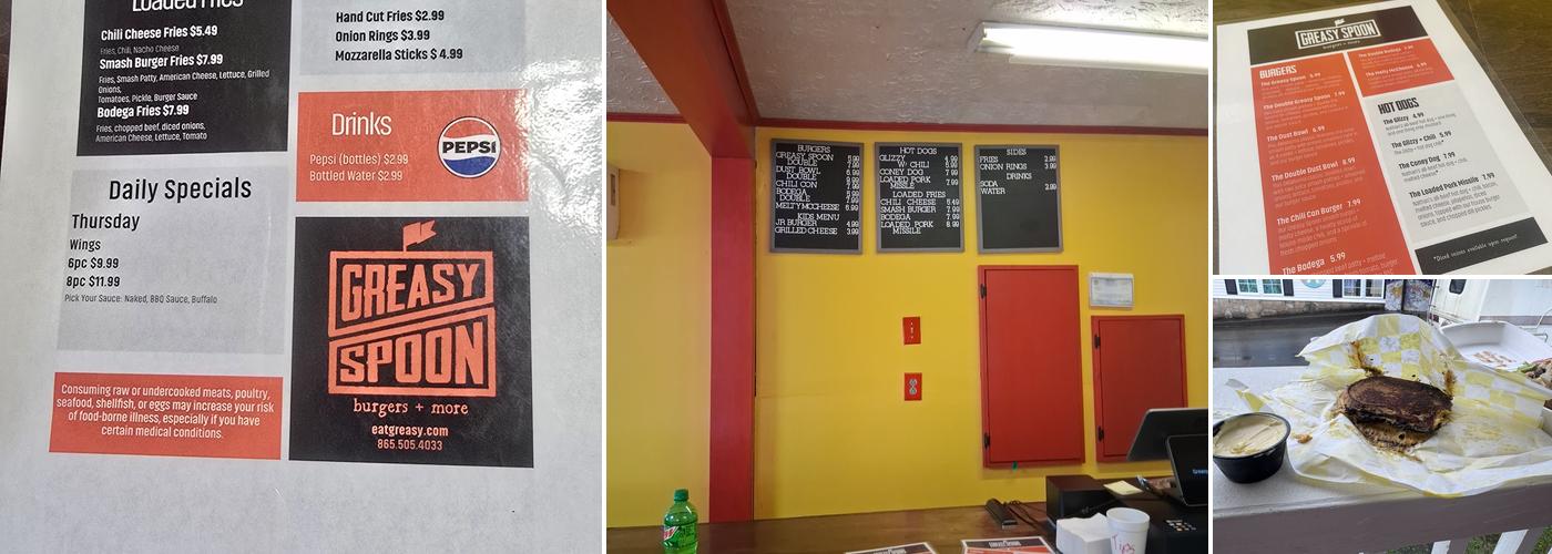 Greasy Spoon Menu