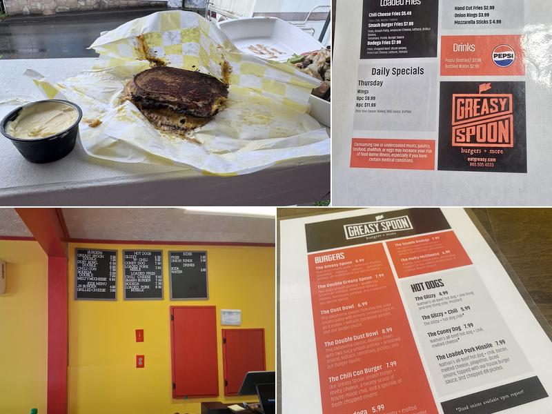 Greasy Spoon Menu