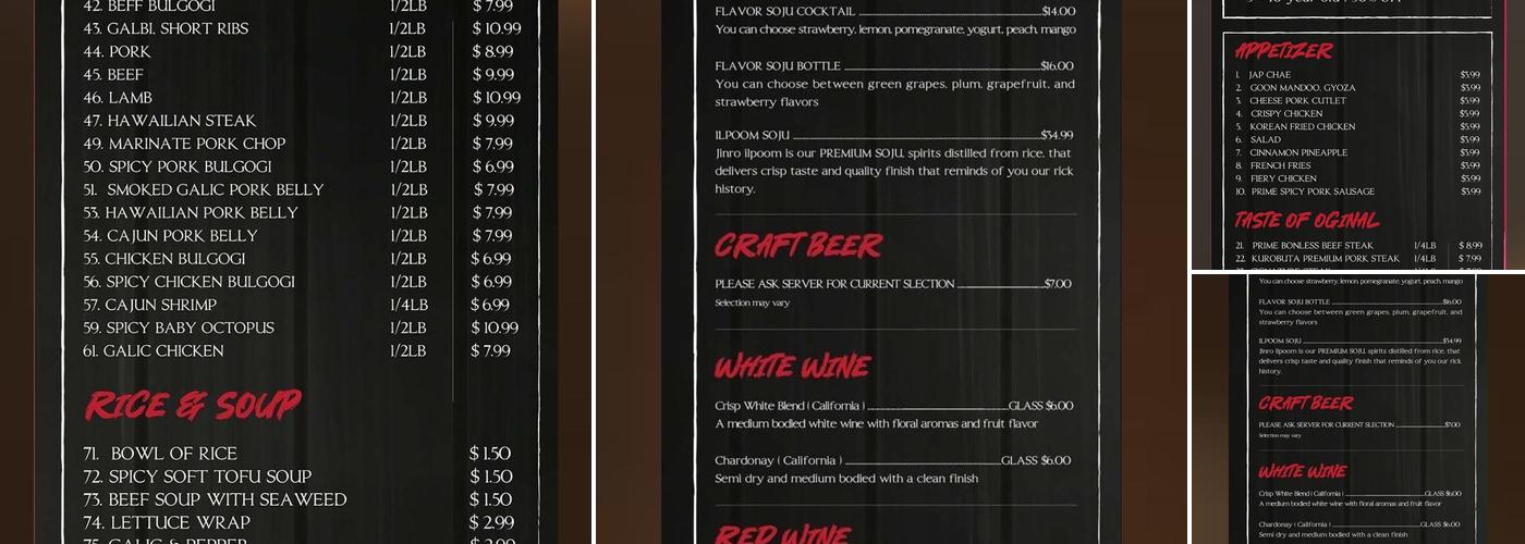 V - Shabu Shabu Menu