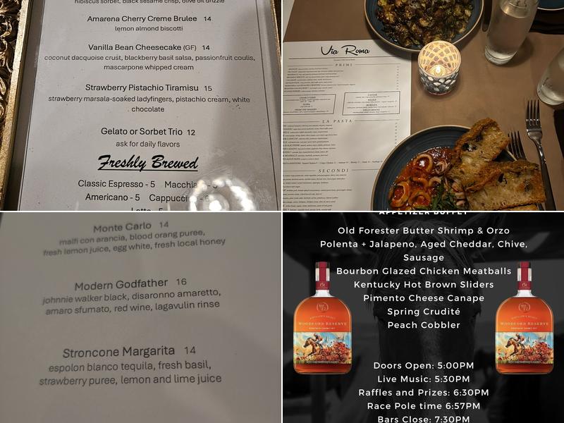 Via Roma Event Center & Restaurant Menu