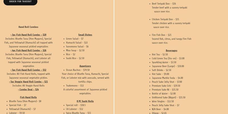 Waymaker Brewing Menu