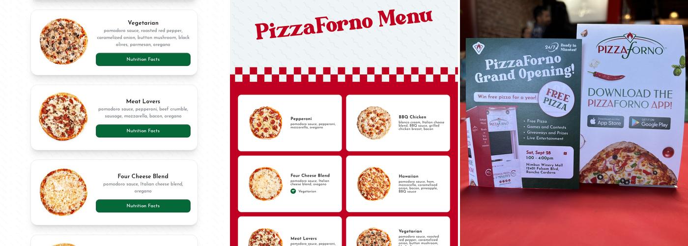 PizzaForno Menu