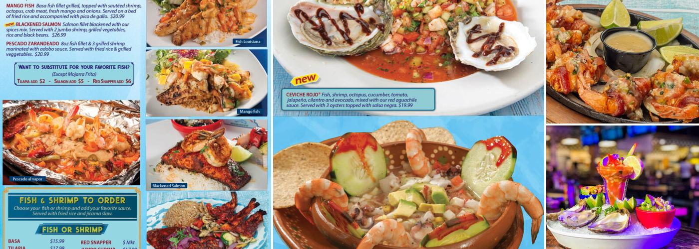 Vida Mariscos Menu