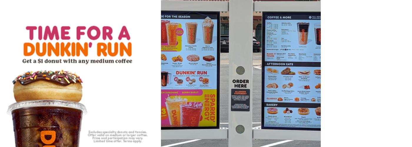 Dunkin' Menu
