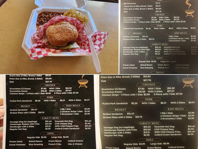 Naybone's BBQ Menu