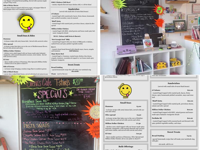 Glenn’s Cafe Menu
