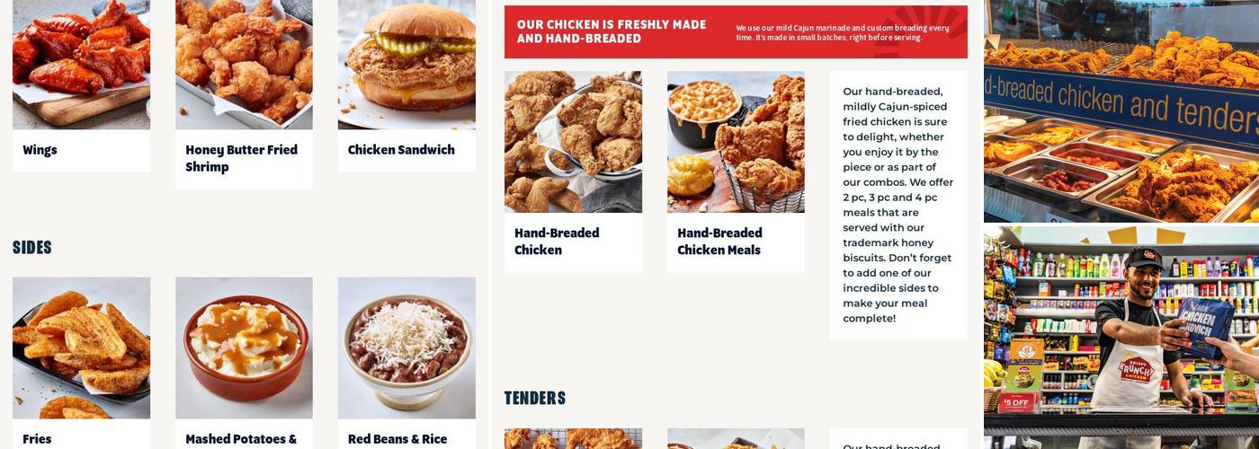 Krispy Krunchy Chicken Menu
