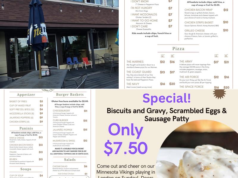 The Chow Hall & Class VI Menu