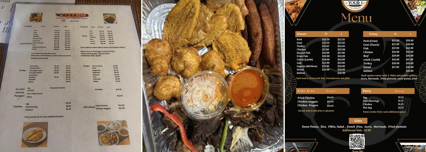 You & I Restaurant and Catering Menu