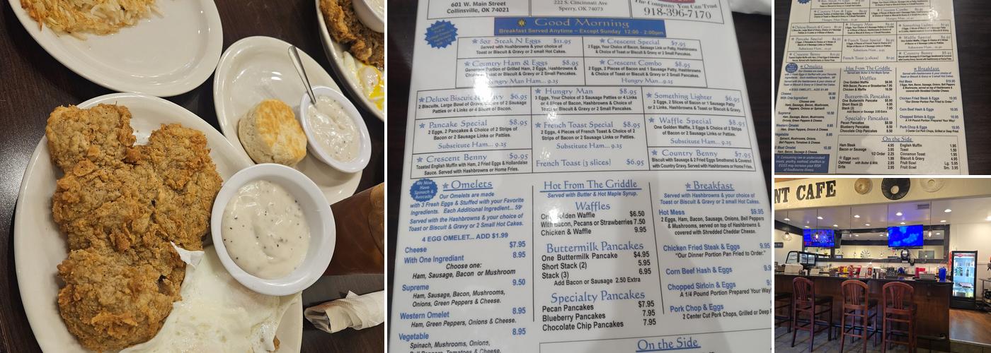 Crescent Cafe Menu