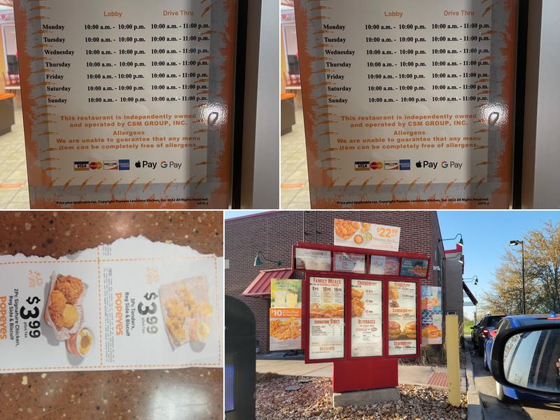 Popeyes Louisiana Kitchen Menu