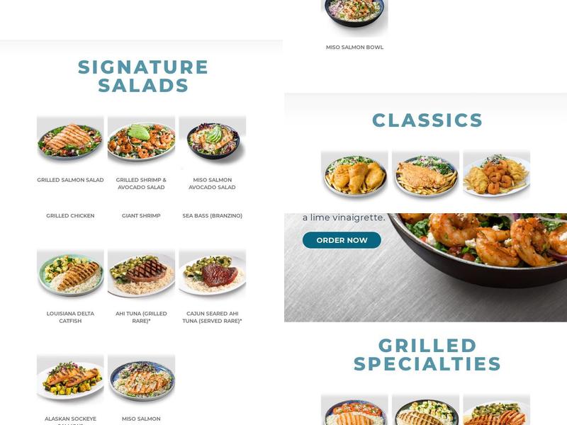 California Fish Grill Menu