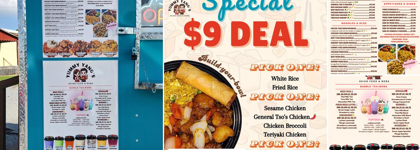 Yummy Yang's Menu