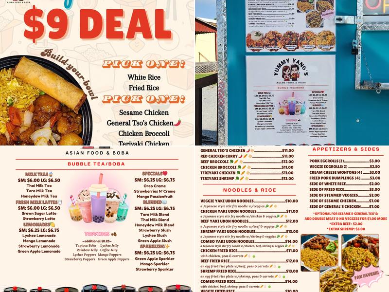 Yummy Yang's Menu