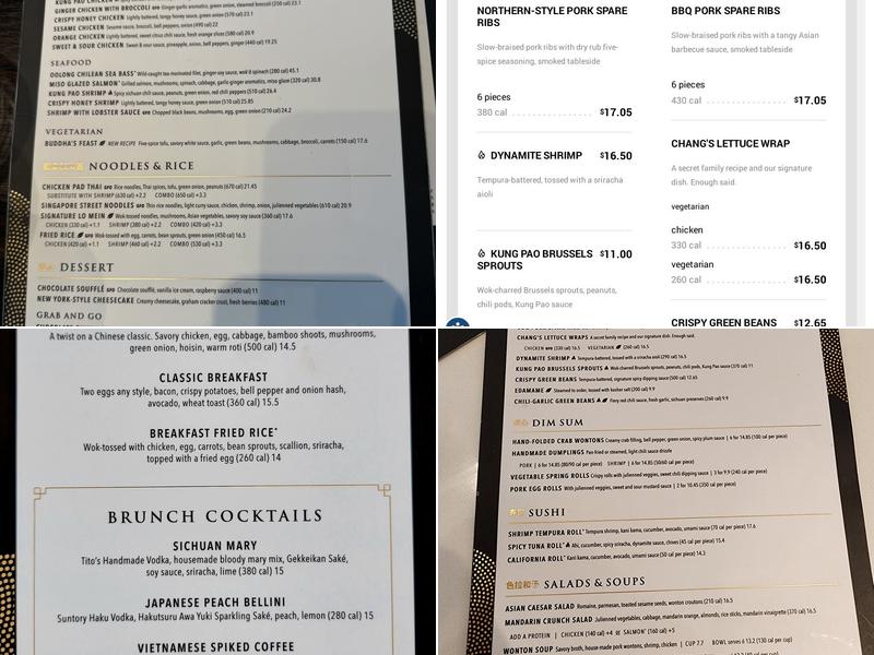 P.F. Chang's Menu