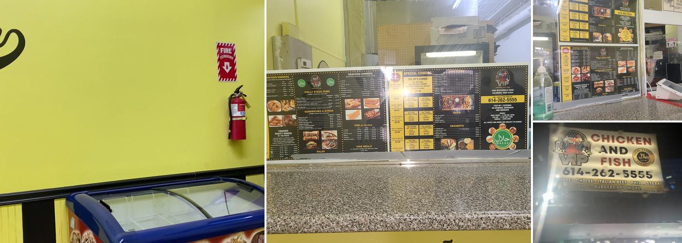 VIP chicken and fish Menu