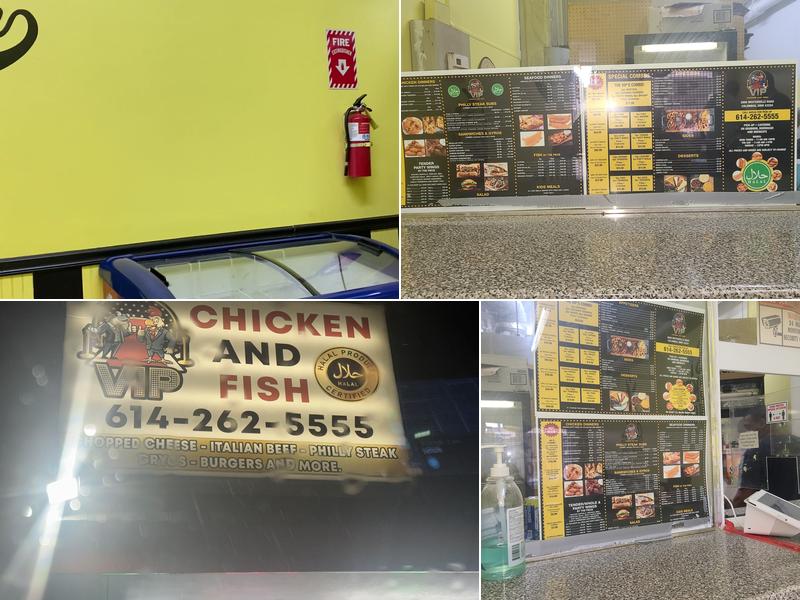 VIP chicken and fish Menu