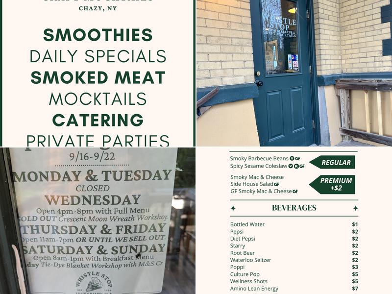 Whistle Stop Fusion Barbecue & Craft Mocktails Menu