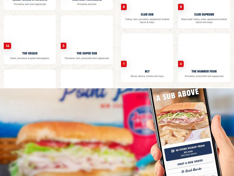 Jersey Mike's Subs Menu