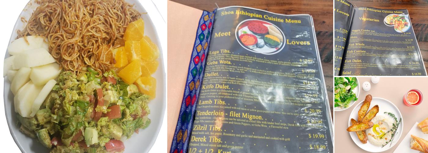 Shoa Restaurant Menu