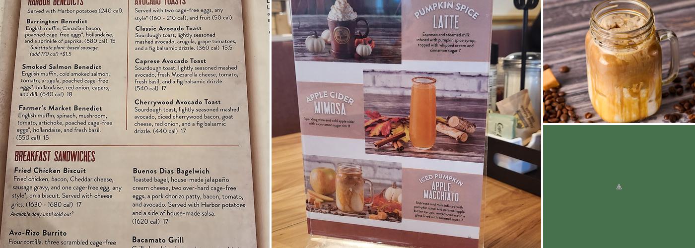 Egg Harbor Cafe Menu