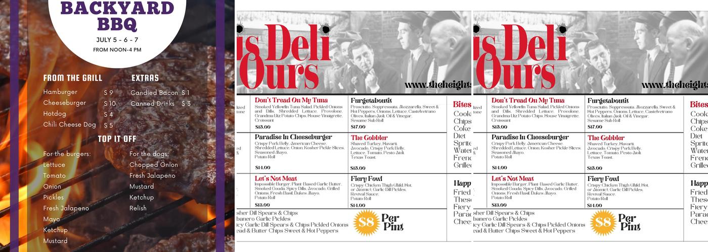 This Deli of Ours Menu