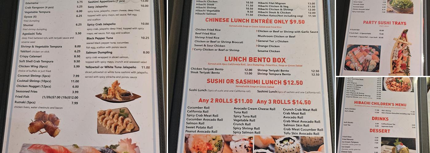 SUSHIKO Menu