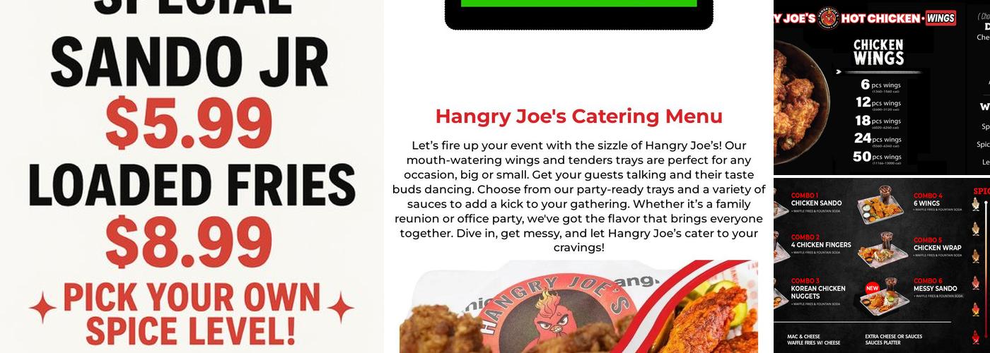 Hangry Joe's Lebanon Hot Chicken & Wings Menu