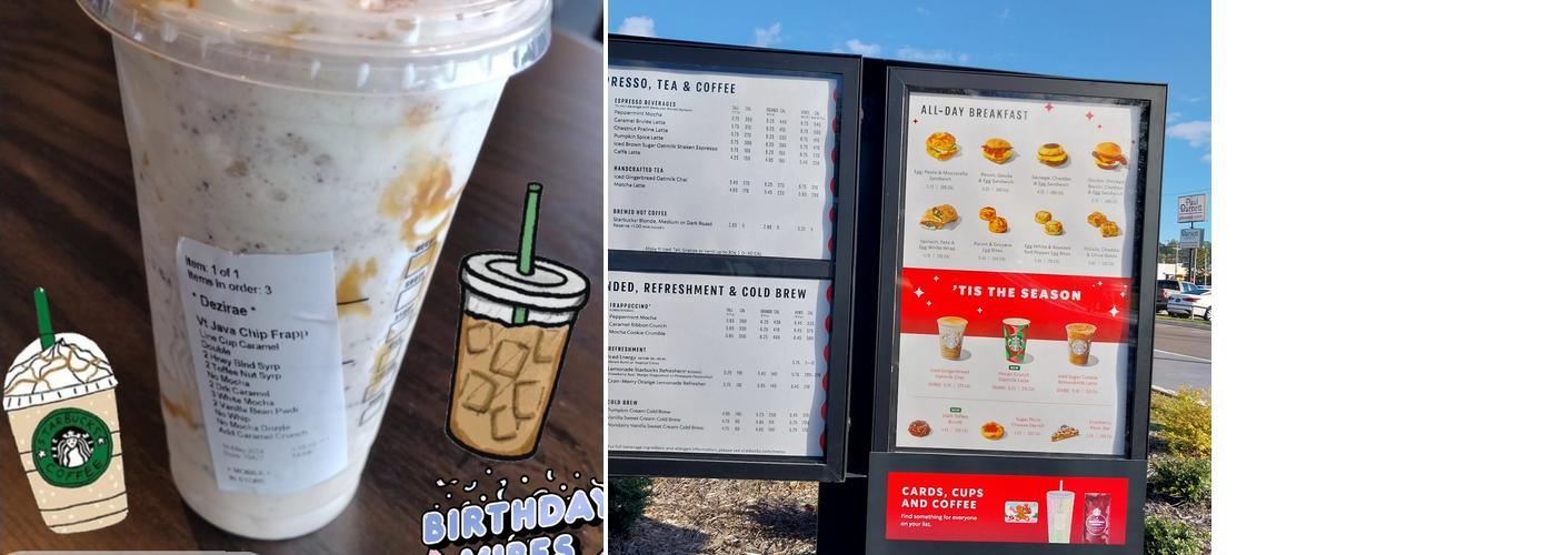 Starbucks Menu