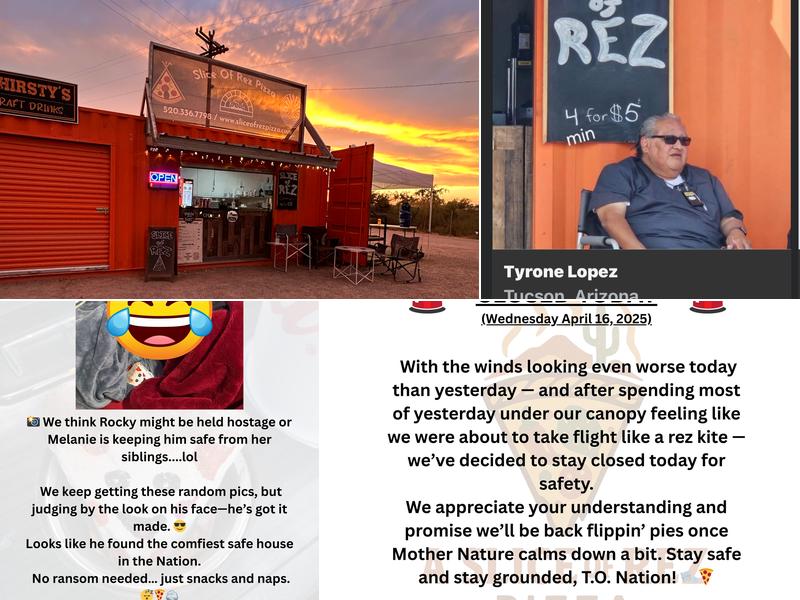 Slice of Rez Pizza Indian Rte 19, Sells