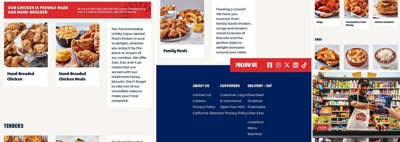 Krispy Krunchy Chicken Menu