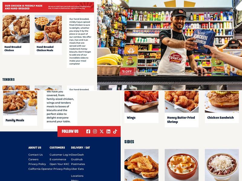 Krispy Krunchy Chicken Menu