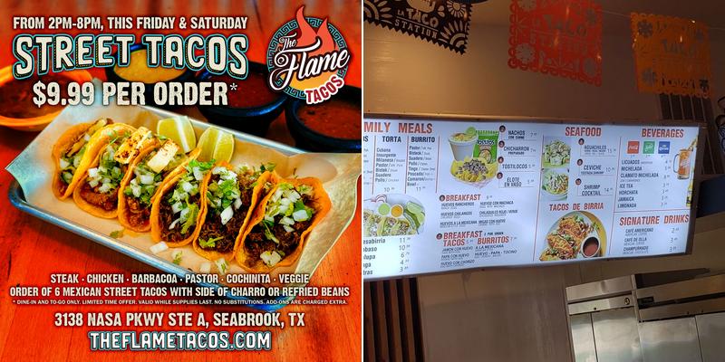 Tacos Menu
