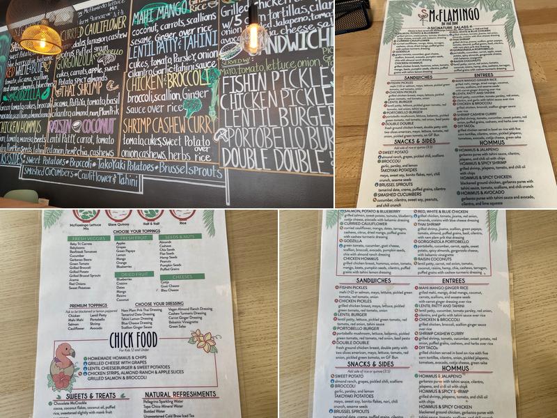 Mcflamingo Menu