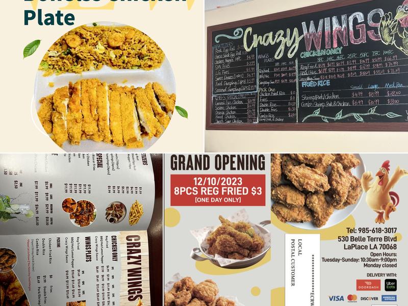 Crazy Wings Menu