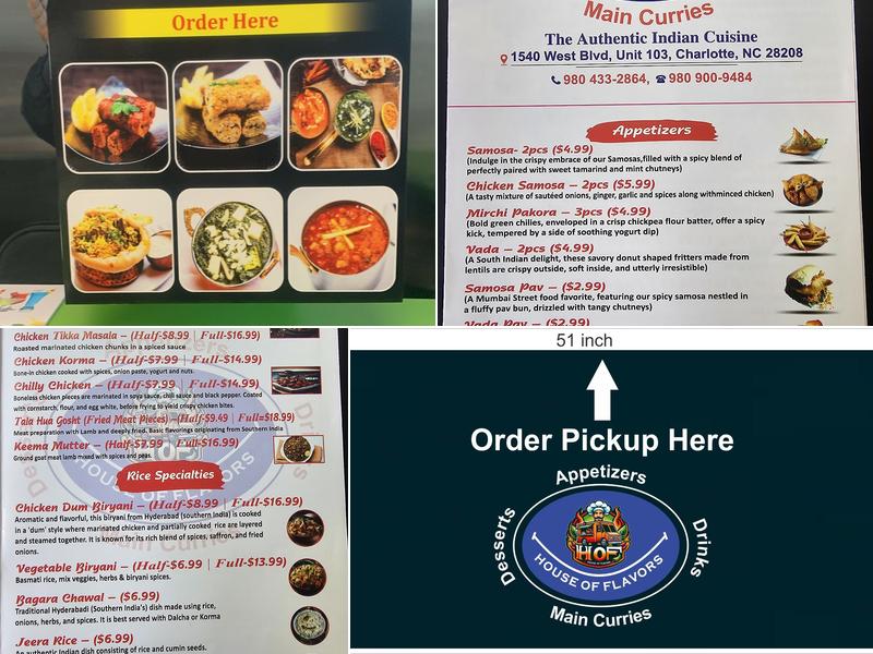 House of Flavors Menu
