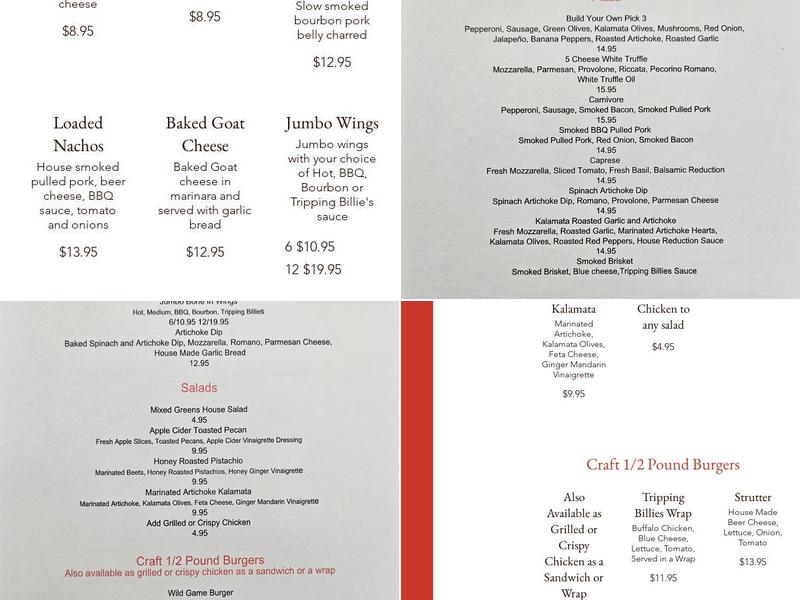 Paw Paw Pizza Co. Menu